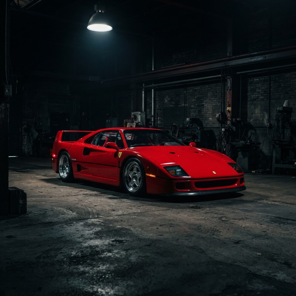 Premium vinyl wrapped sports car in dark studio