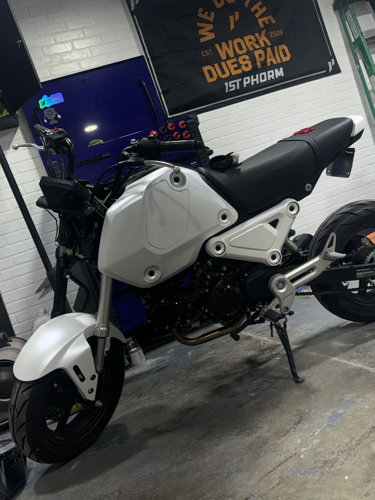 Satin White Honda Grom