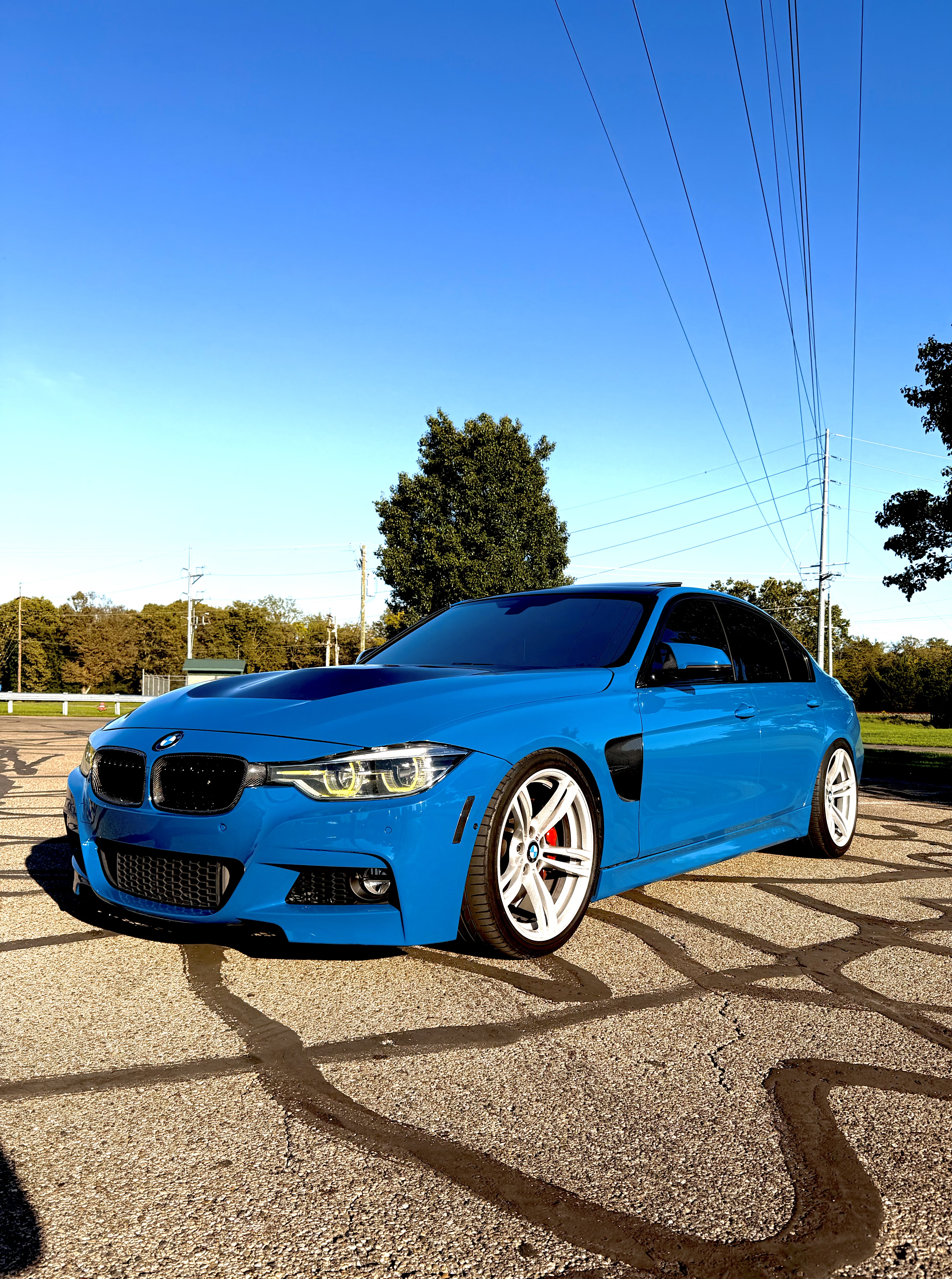 Blue BMW 3 Series
