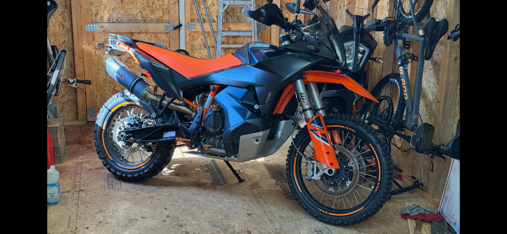 Orange KTM Adventure Bike