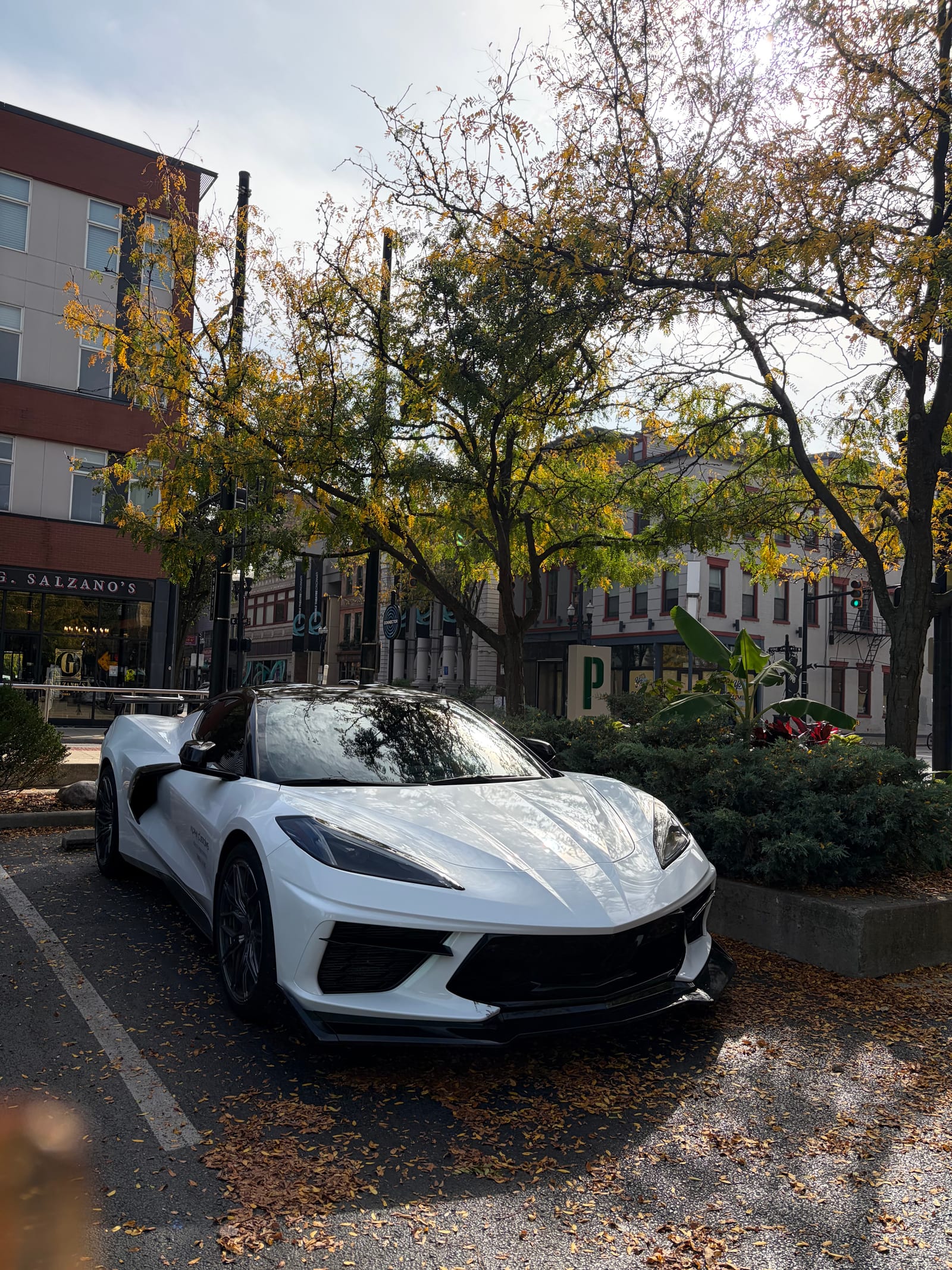 White C8 Corvette