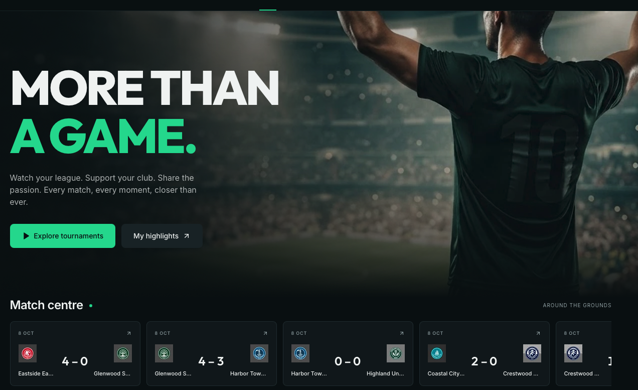 BuildUp For Tournaments product view