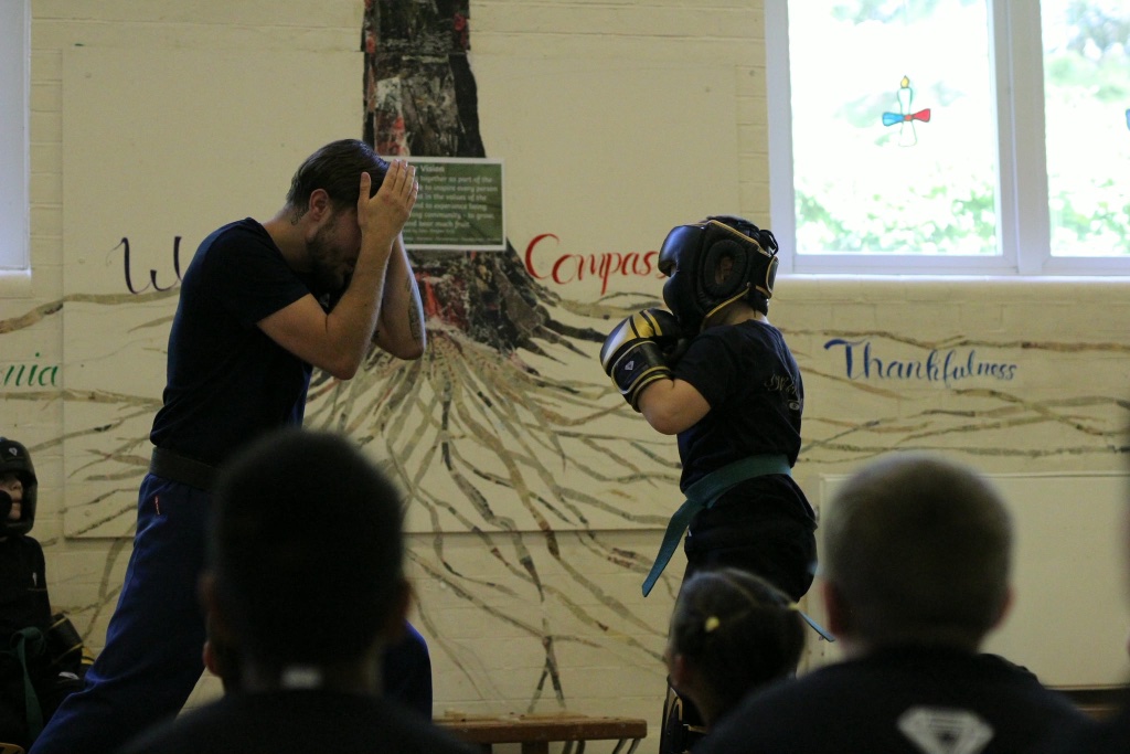 Sparring demonstration with Master Welch