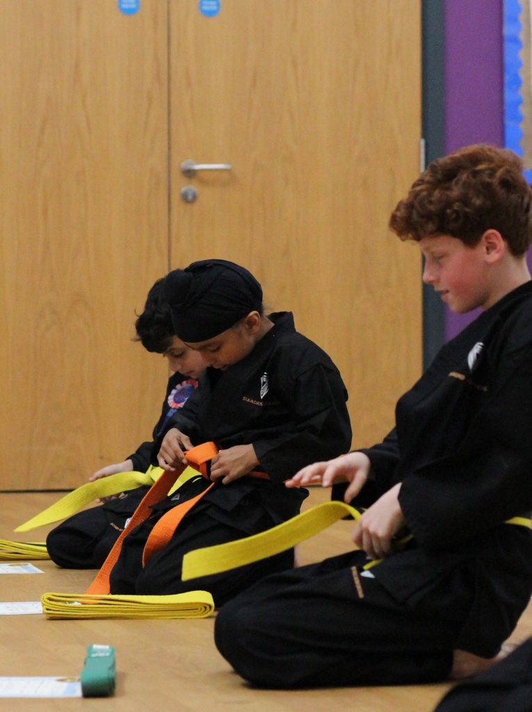 Receiving a new grading belt for the first time