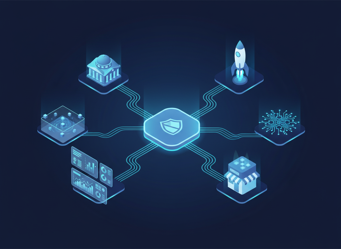 Ecossistema 4.govs — governo, startups, IA, marketplace, dashboards e sandbox conectados