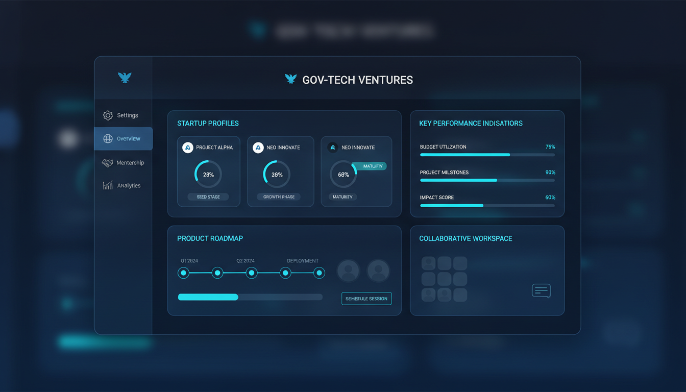 Dashboard de gestão de startups da 4.govs