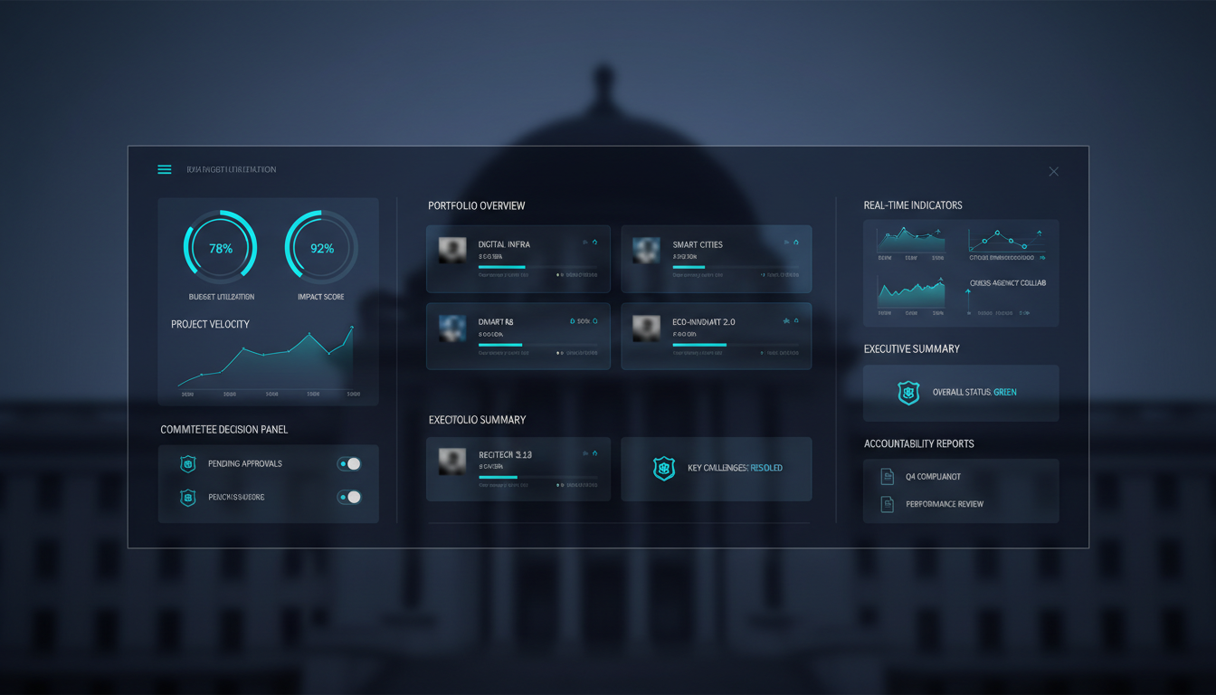 Dashboard executivo de governança da inovação