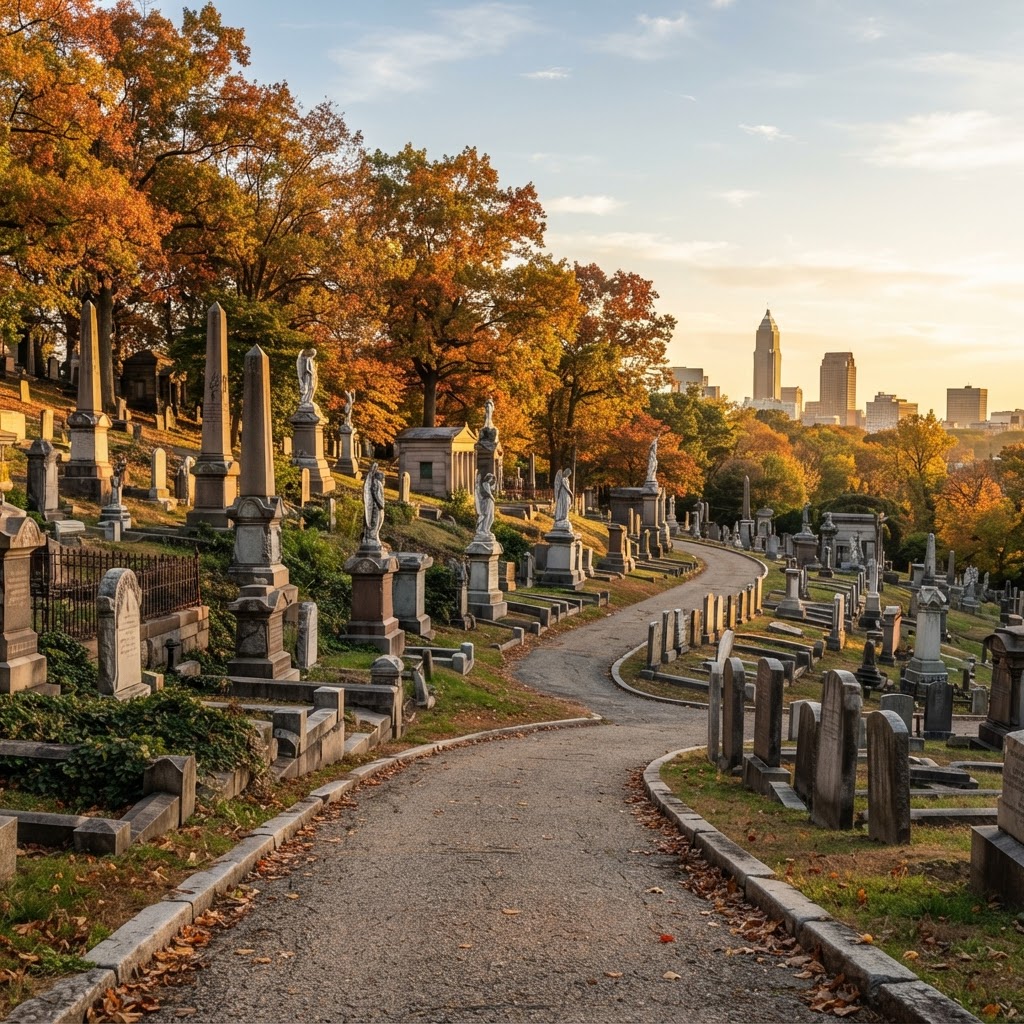 Cemetery plot for sale at Woodland Cemetery, Cleveland, Ohio