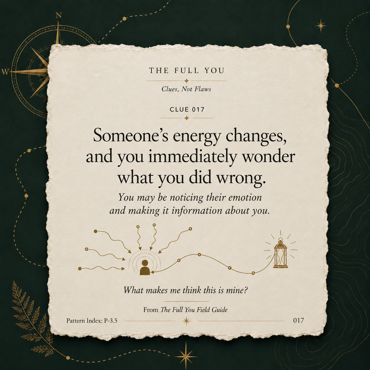 Clue 017 from The Full You Field Guide