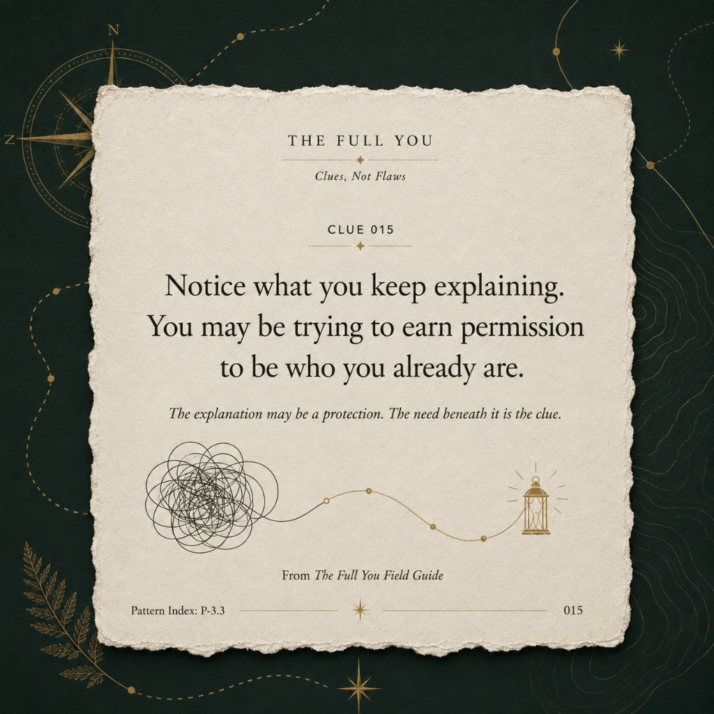 Clue 015 from The Full You Field Guide