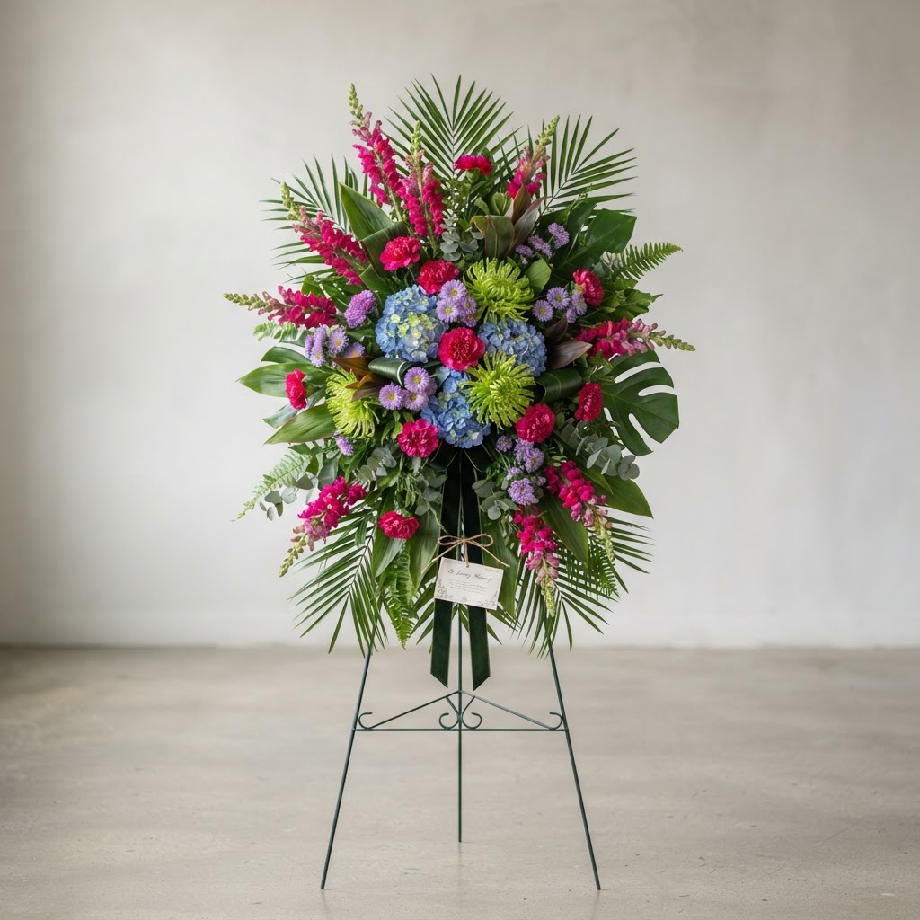 Fuchsia Garden Standing Spray