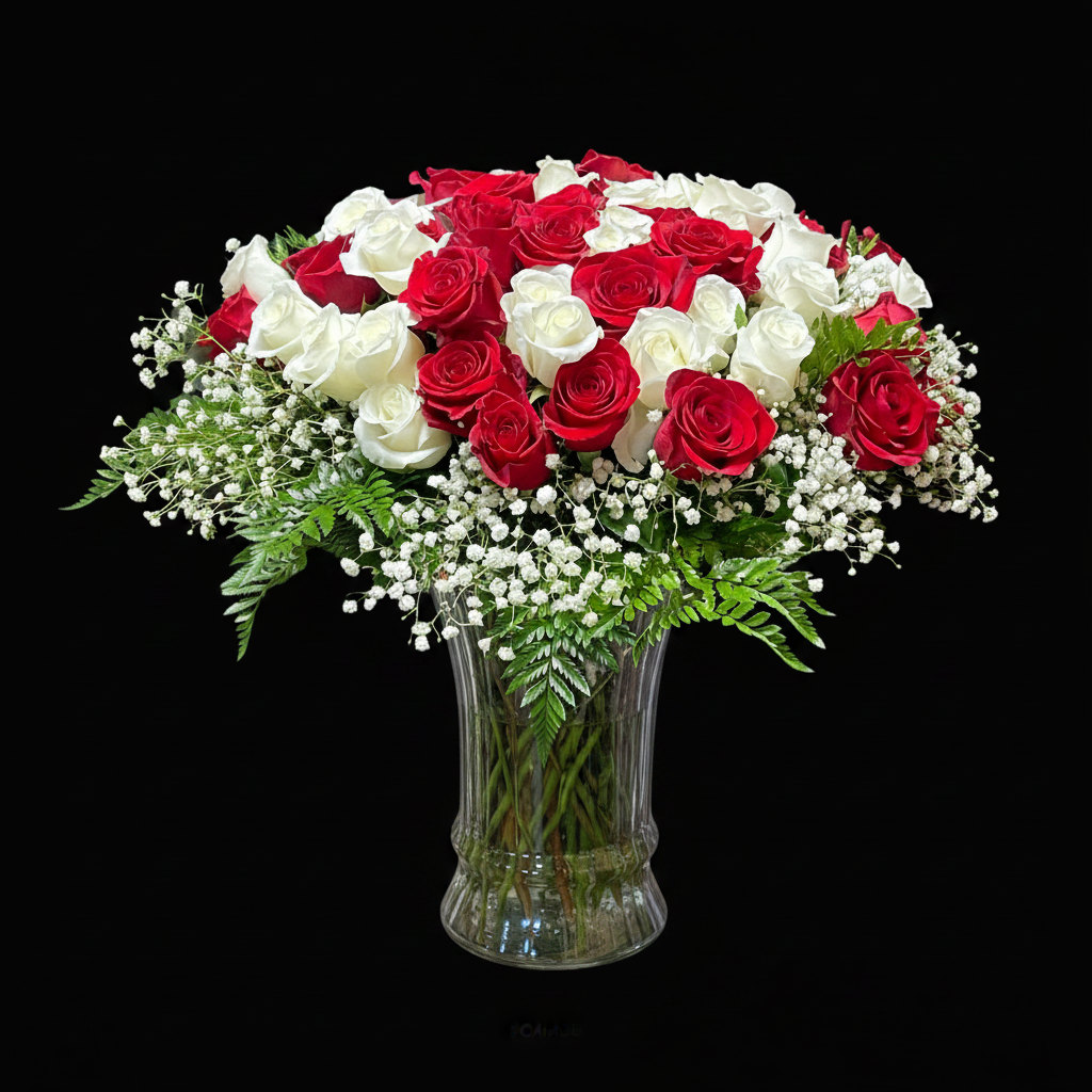 Red & White Rose Royale