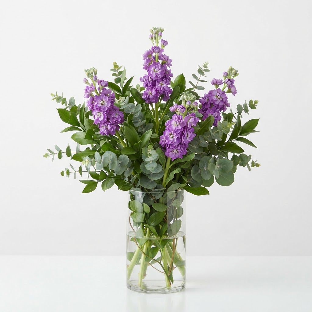 Lavender Bloom Vase floral arrangement from Rainbow Flowers LLC in Florence, SC