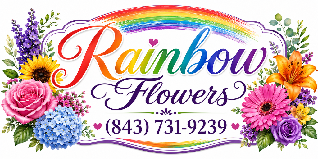 Rainbow Flowers Logo