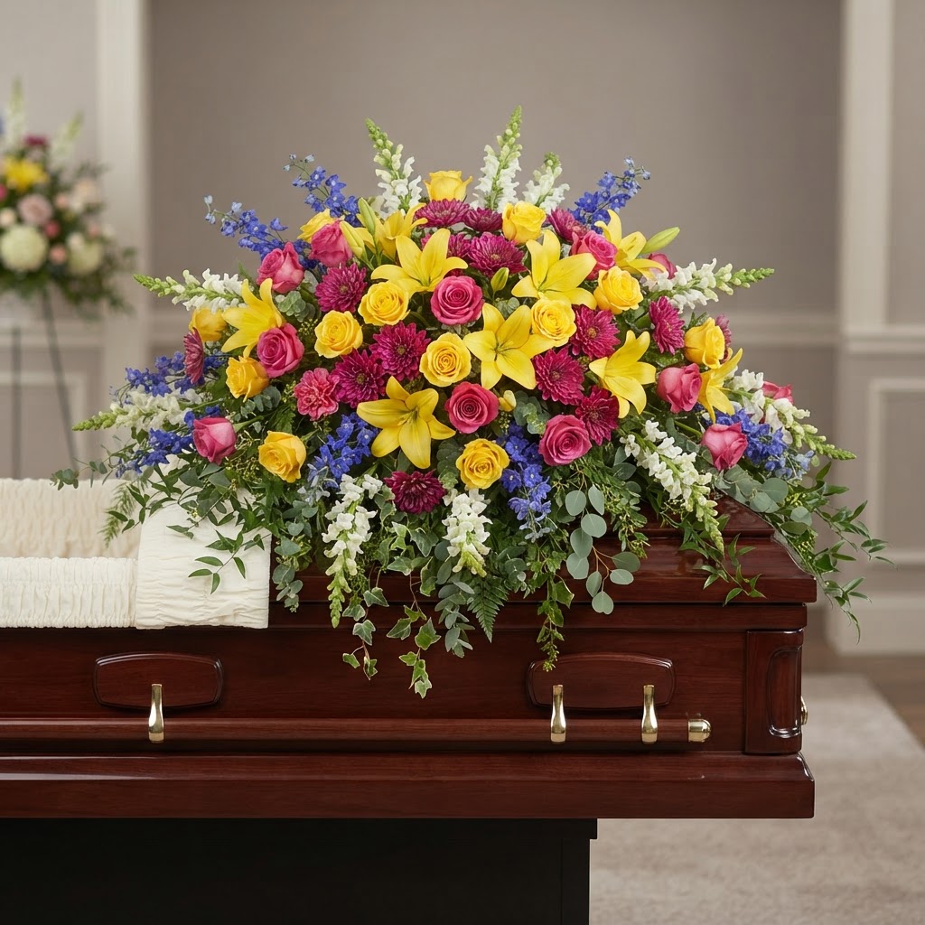 Celebration of Life Casket Spray