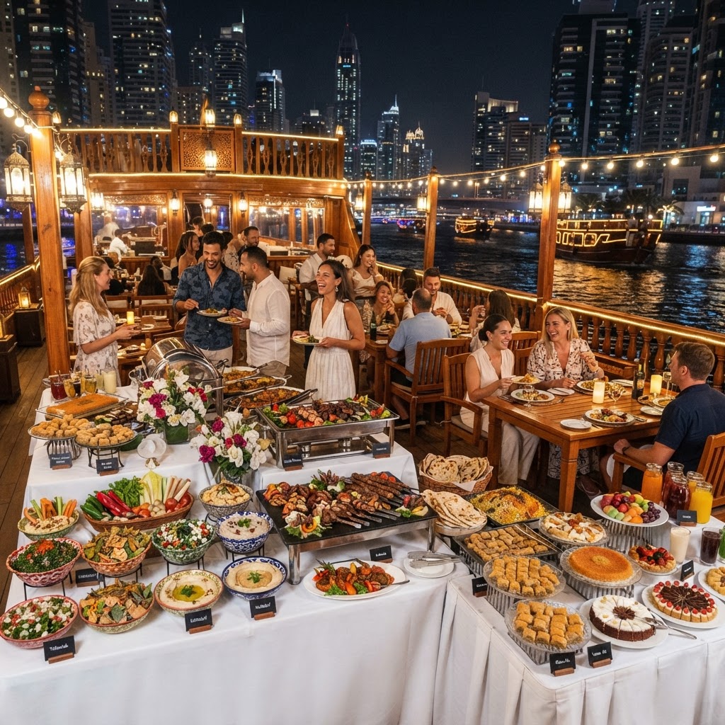 Dhow cruise dinner buffet