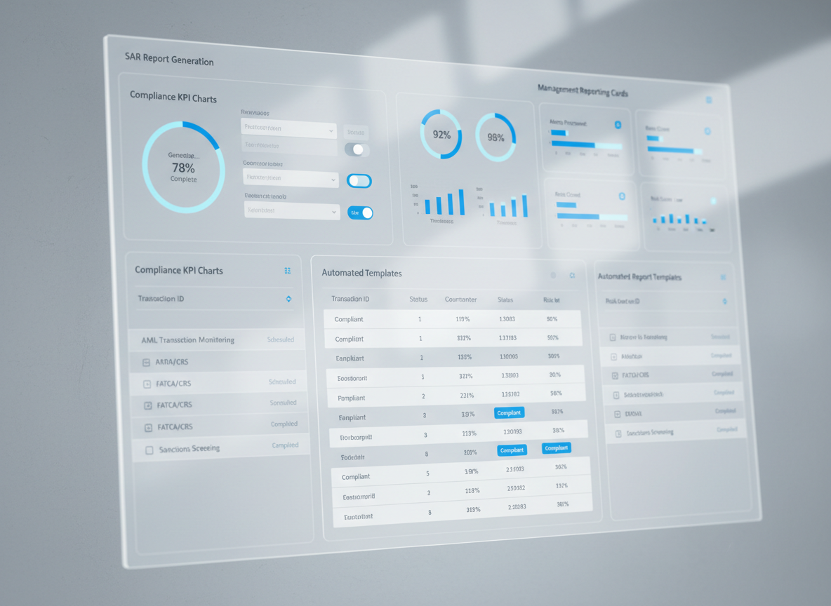 Reporting réglementaire interface