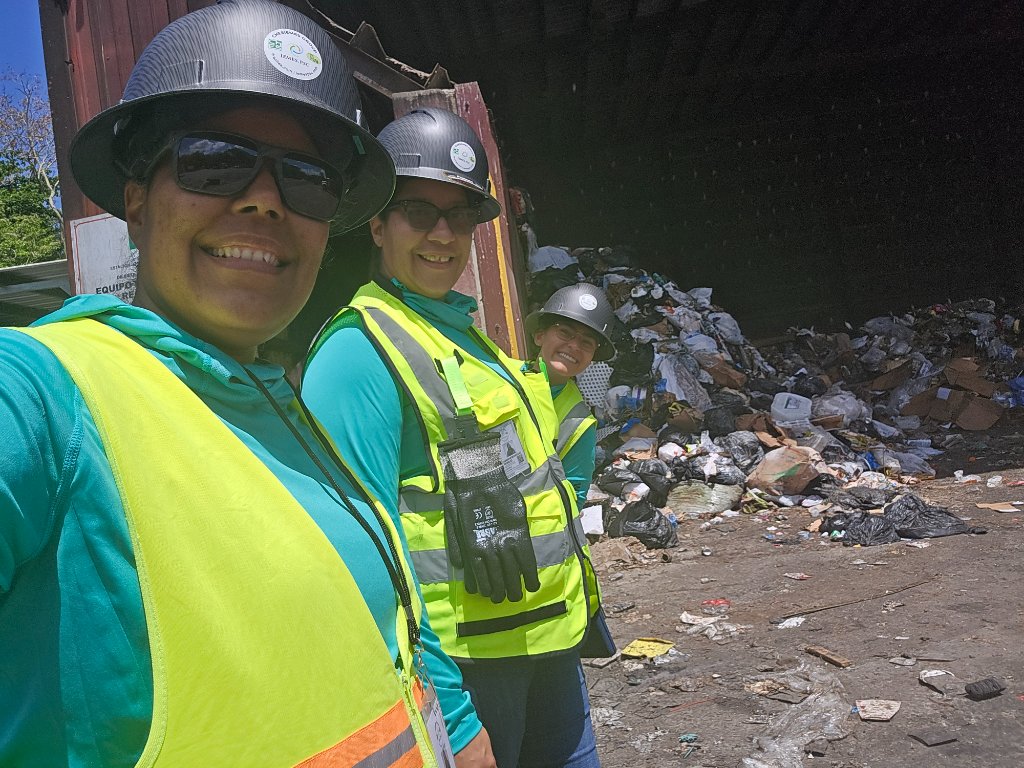 Work at waste transfer station