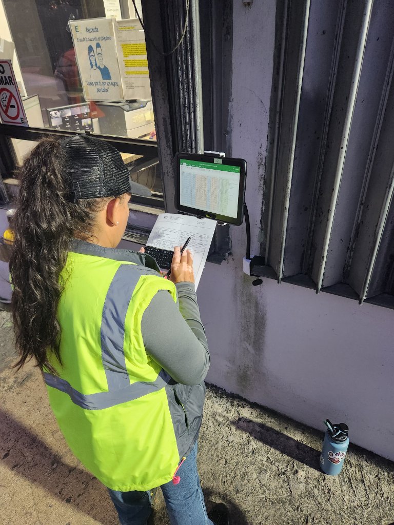 Field data recording with tablet