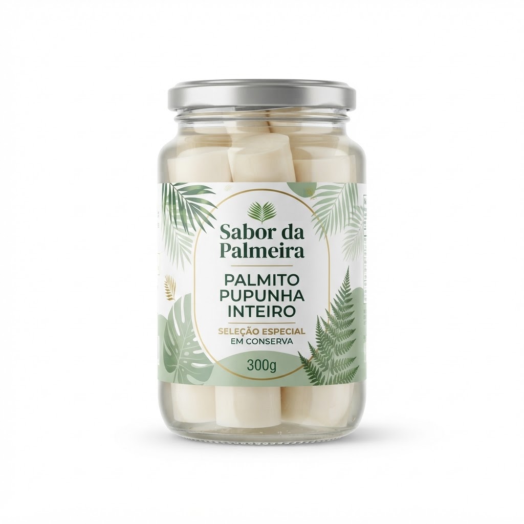 Palmito Pupunha Conquista Inteiro Vd. 300g