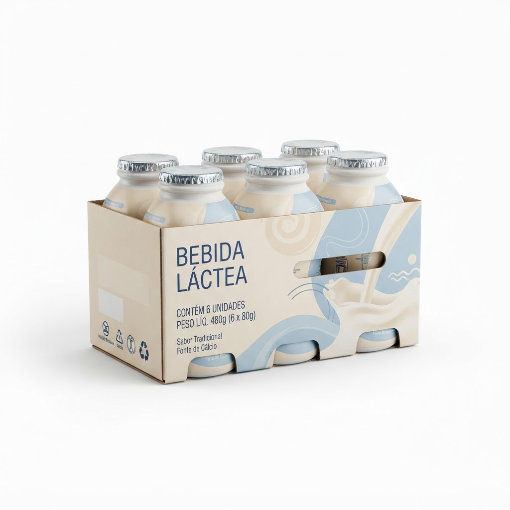 Bebida Láctea BH Band. c/6 480g