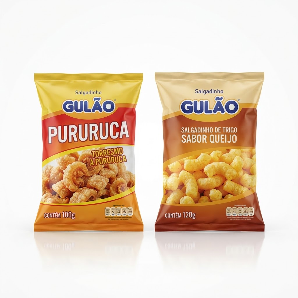 Salgadinho Gulão Pururuca 100g / Gulão 120g