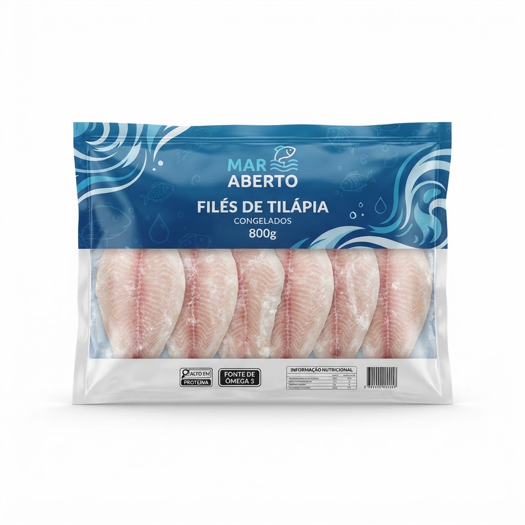 Filé de Tilápia Q-Pescado Cong. Pcte. 800g