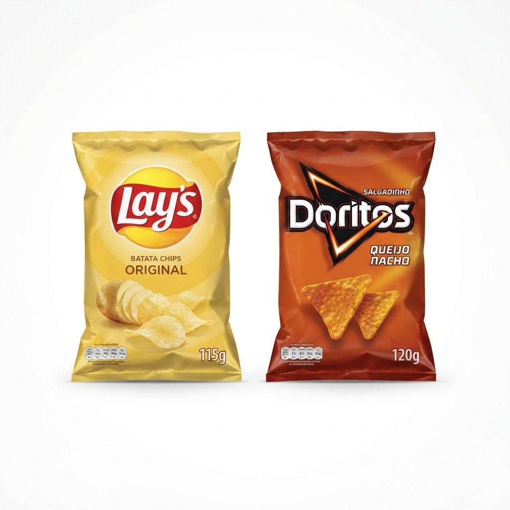 Batata Chips Lay's 115g / Salgadinho Doritos 120g