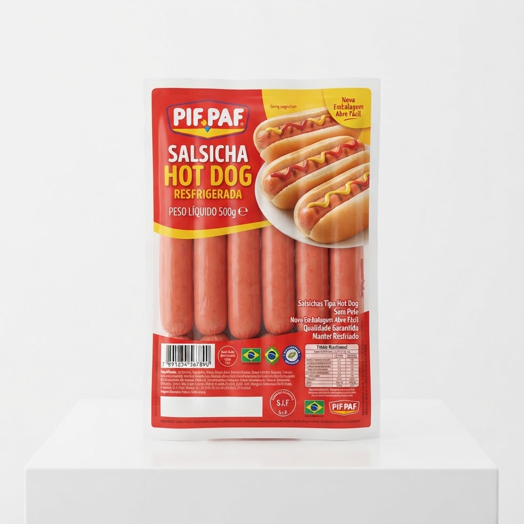 Salsicha Hot Dog Pif Paf Resf.