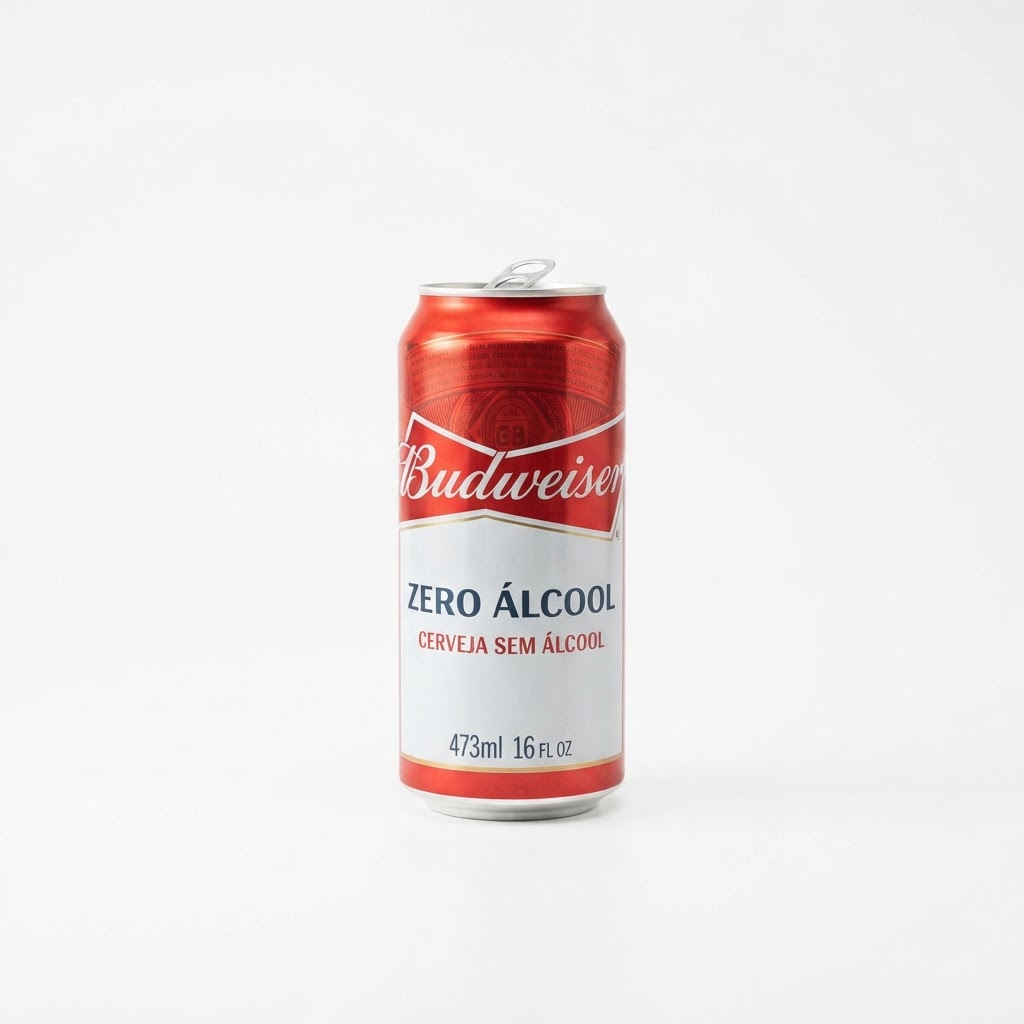 Cerveja Budweiser Zero Álcool Latão 473ml