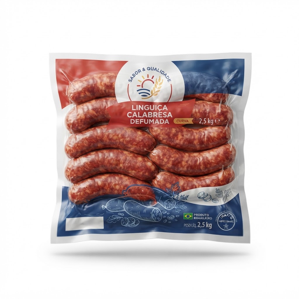 Linguiça Calabresa Seara Curva 2,5 kg