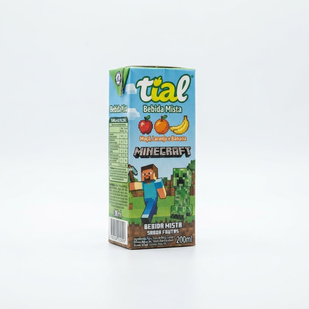 Bebida Mista Tial Minecraft TP 200ml