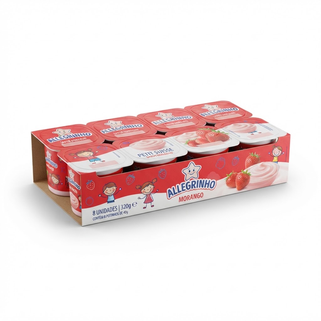 Petit Suisse Itambé Looney Tunes Band. c/8 320g
