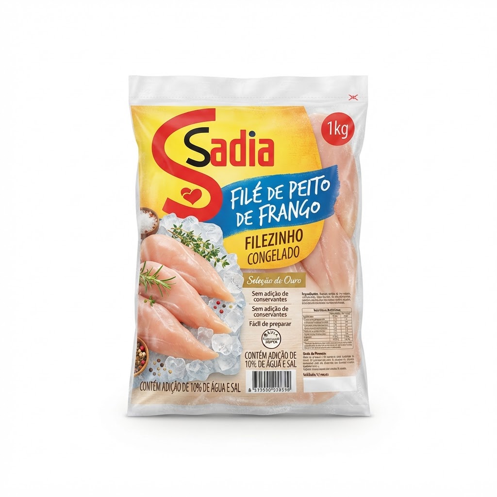 Filé de Peito de Frango/Filezinho Sadia Cong. 1kg