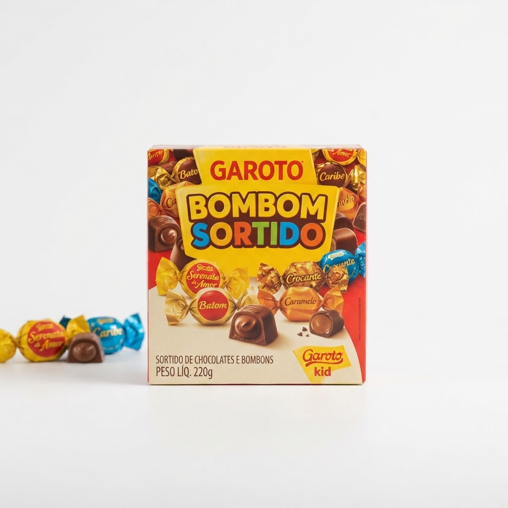 Bombom Sortido Garoto Cx. 220g