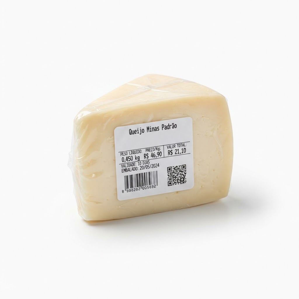 Queijo Minas Padrão Cristaulat Fracionado Kg