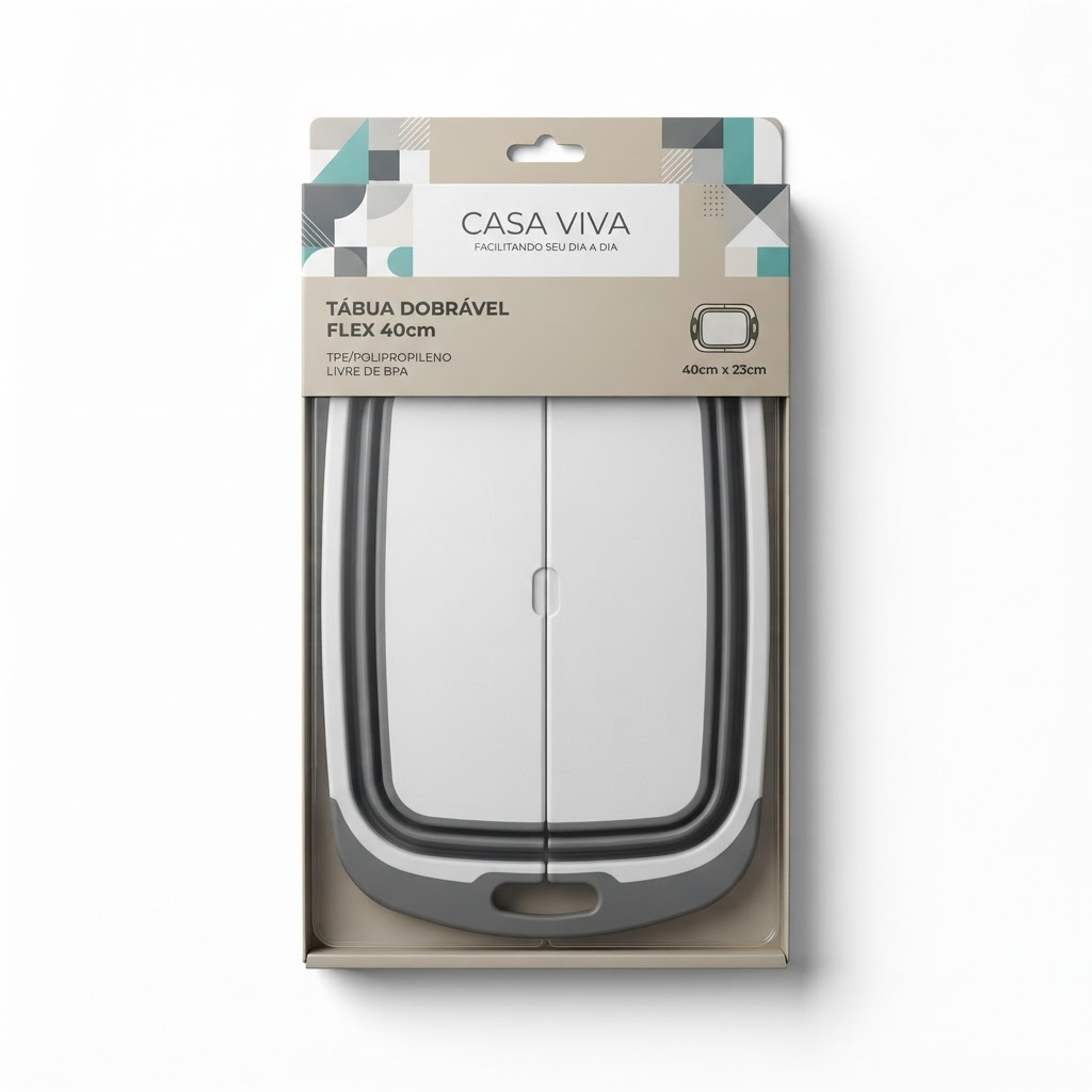 Tábua Viva Cozinha 40cm Dobrável Flex