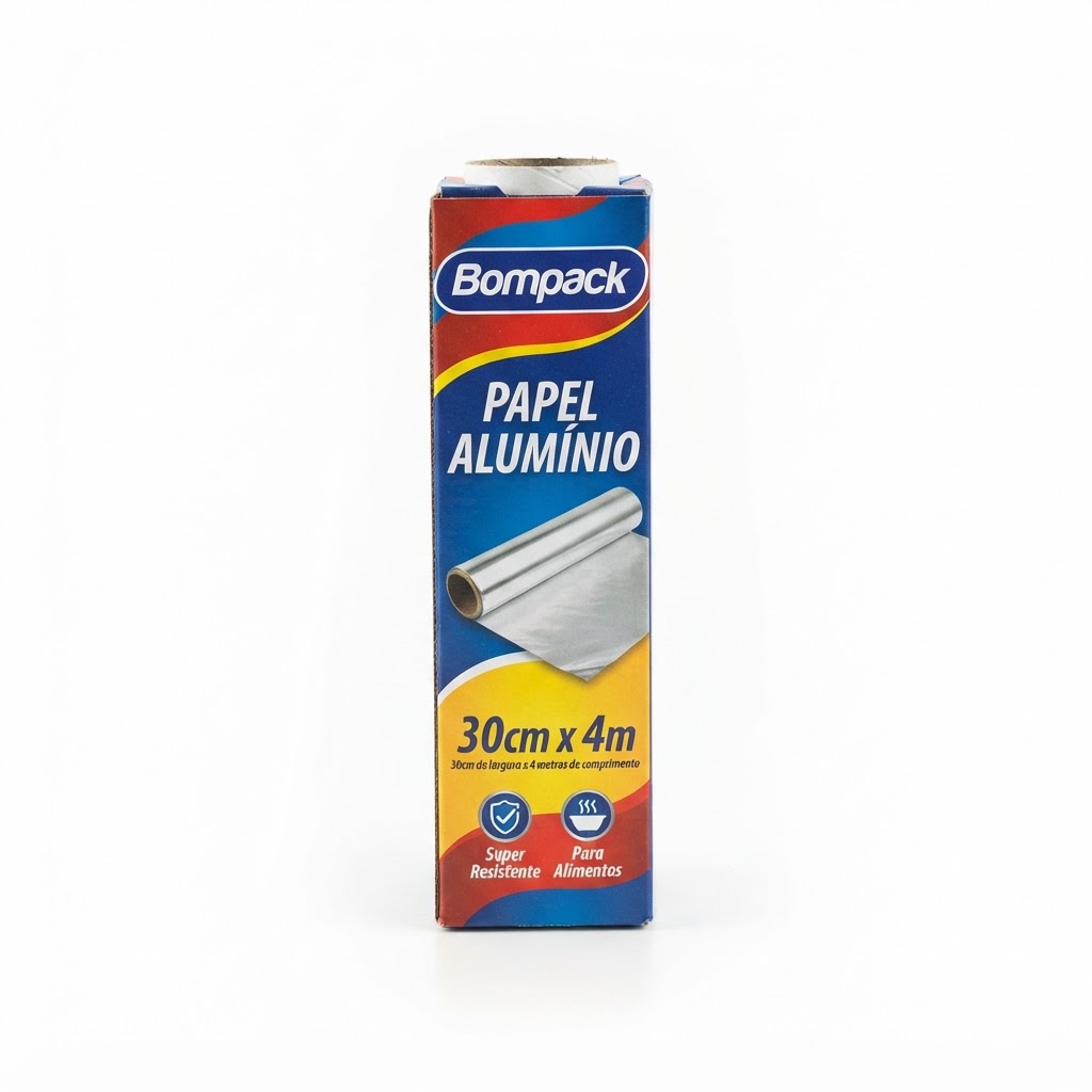 Papel Alumínio Bompack 30cm x 4m