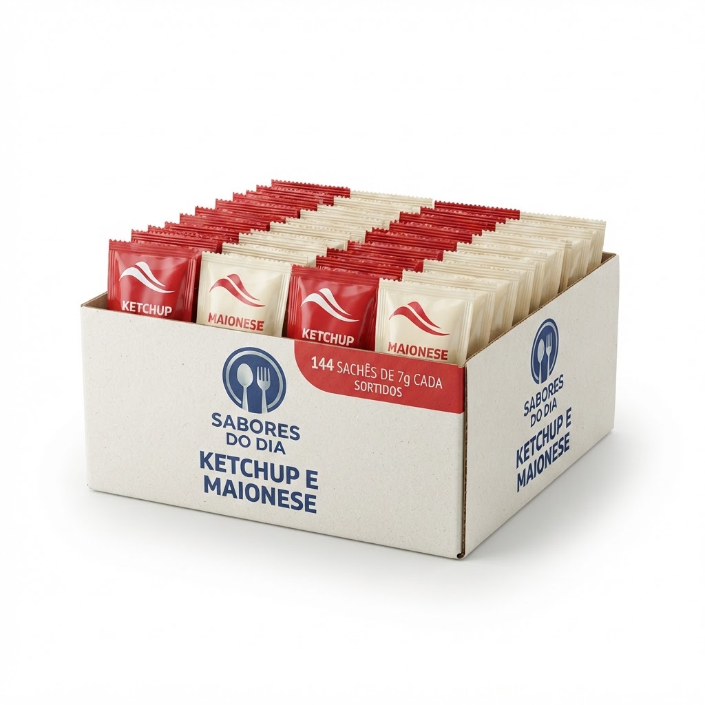 Ketchup e Maionese Heinz 7g c/144 Sache