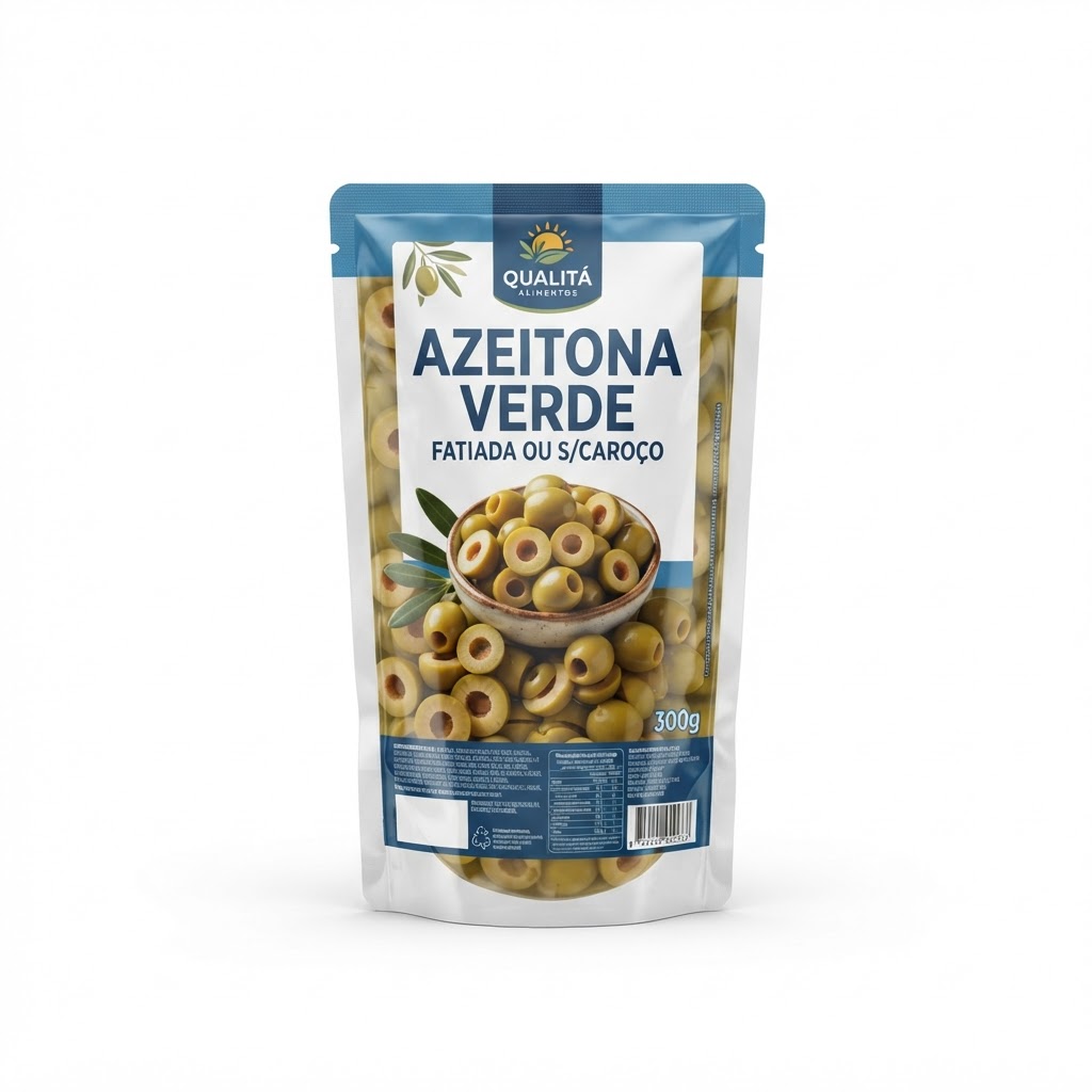 Azeitona Verde Tio Paco Fatiada Ou S/Caroço 300gr