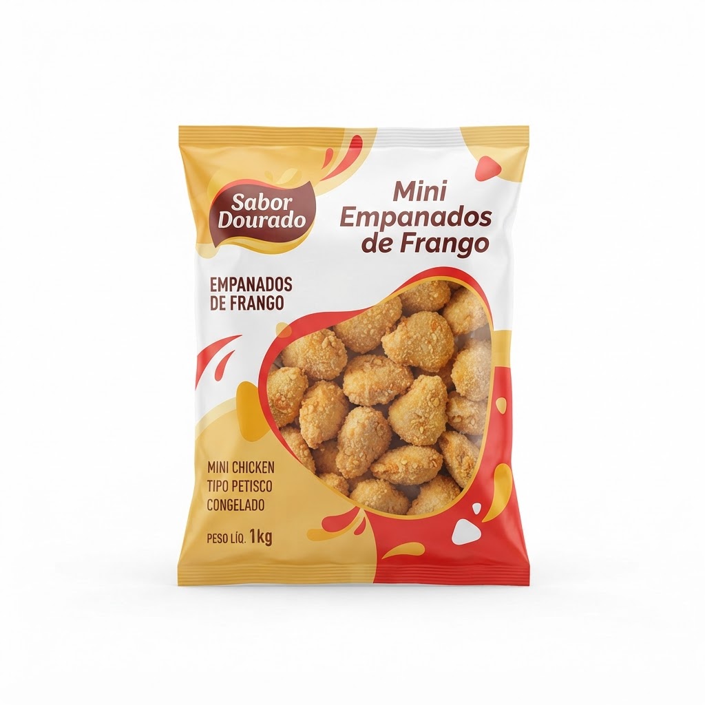 Empanado de Frango Mini Chicken Perdigão Cong. Pcte. 1kg