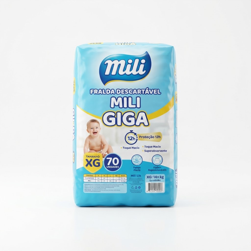Fralda Descartável Mili Giga