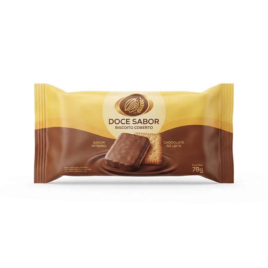 Biscoito Coberto Garoto Chocobiscuit 78g