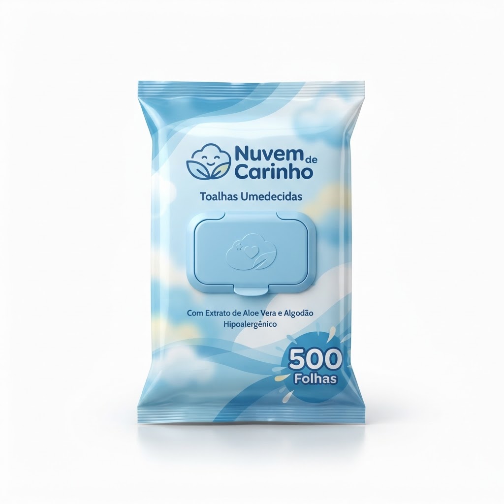 Toalha Umedecida Meu Bebê Ultra Pack 500 Folhas