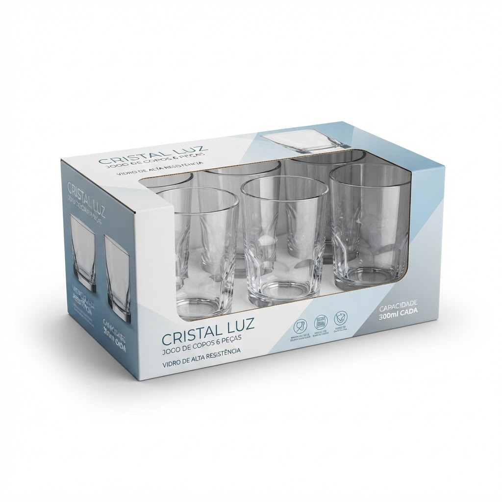 Jogo de Copo Nadir Lights ou Oca 300ml C/6
