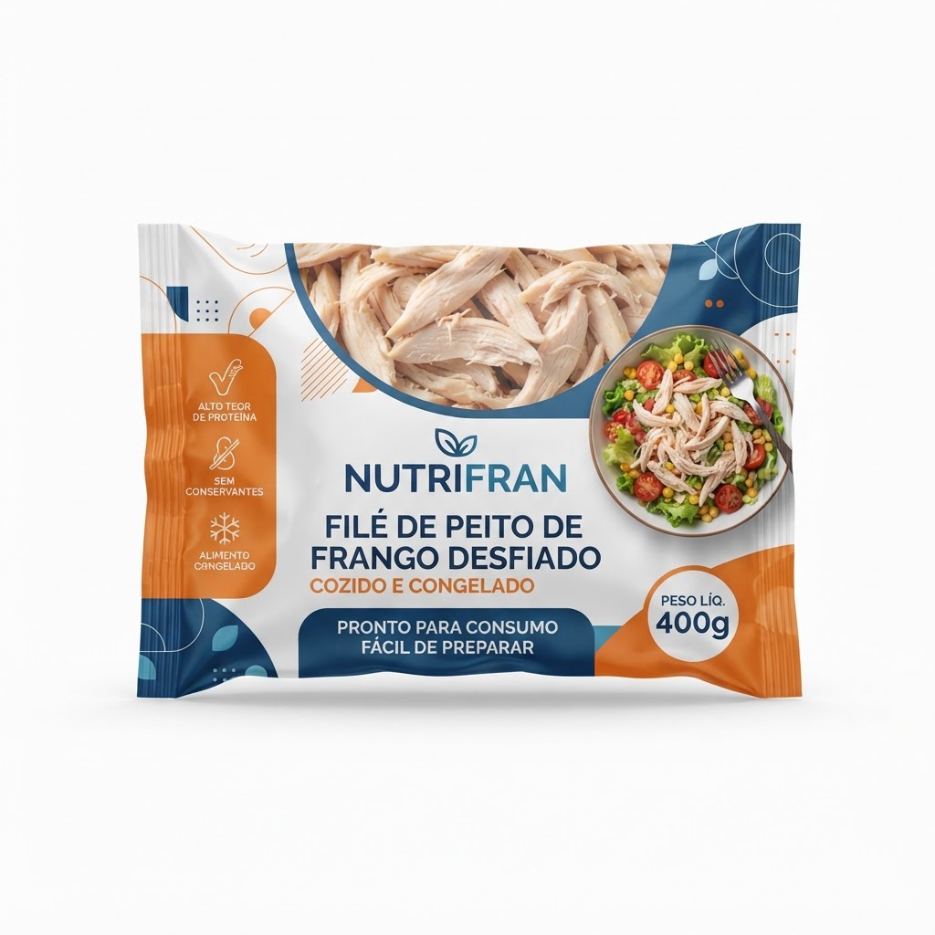 Filé de Peito de Frango Avivar Desfiado Cong. Pcte. 400g