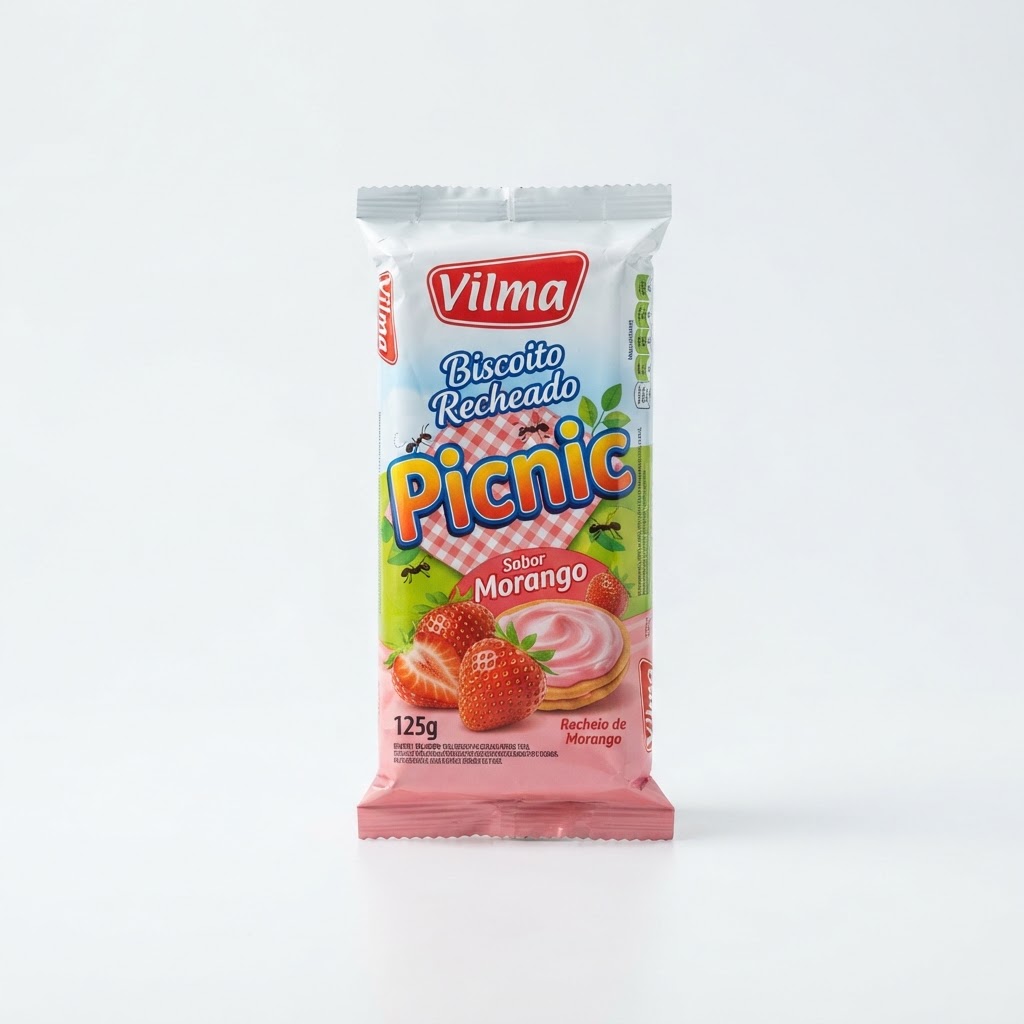Biscoito Recheado Vilma Picnic 125g
