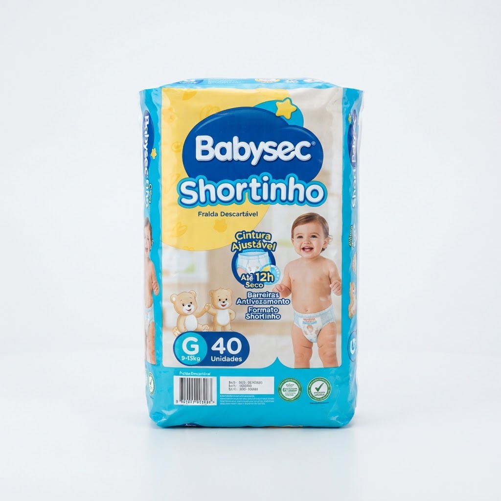 Fralda Descartável Babysec Shortinho