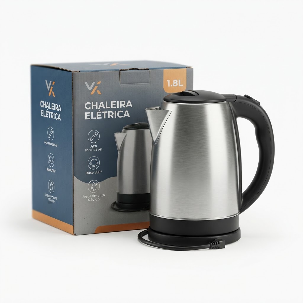 Chaleira Elétrica Viva Cozinha 1,8L