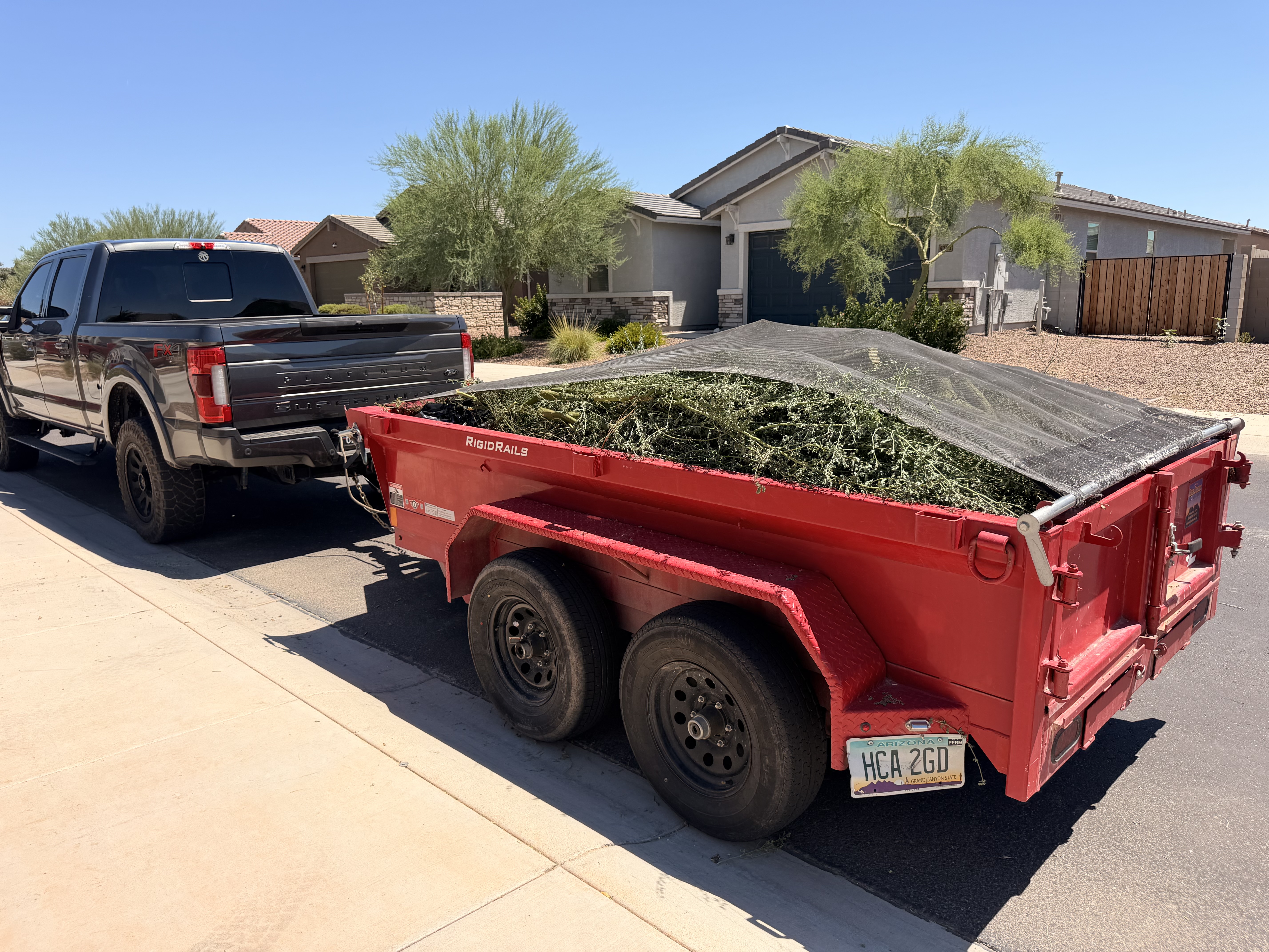 Green Waste Loaded & Hauled